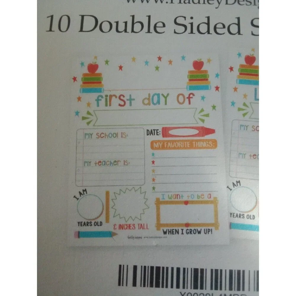 10 first day & last day of school cardboard signs homeschool teacher kids school